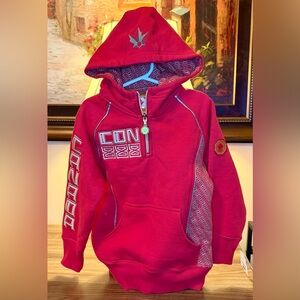2008 Hudson Bay Olympic Team Canada Kids 1/4 Zip Hoodie- child size 6